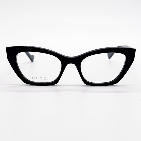 NEW GUCCI GG1334O 001 EYEGLASSES WOMEN BLACK CAT EYE EYEWEAR GUCCI - Picture 5 of 12